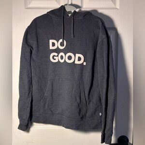 Cotopaxi Dark Blue Hoodie with White Print